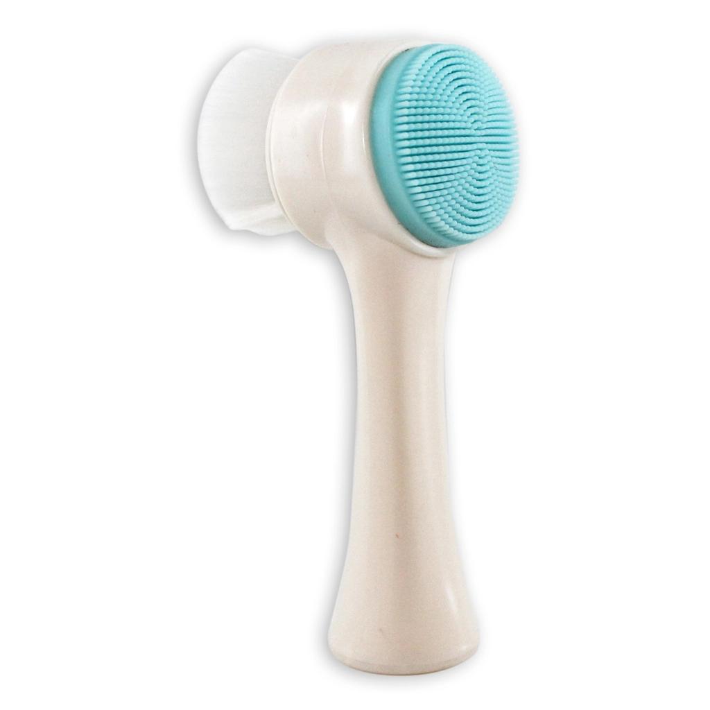Lionesse Double-Sided Face Cleansing Brush by Beauty Care Bag