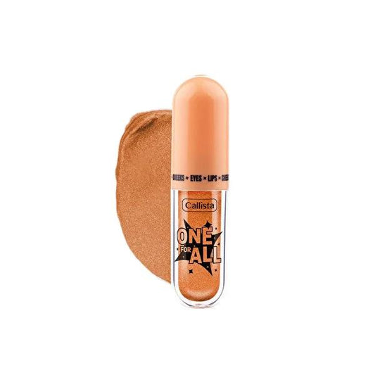 Callista One For All Likit Gšz Farõ Rich Peach No:04 - Metallic Peach Makeup for Eyes, Lips & Cheeks by Beauty Care Bag