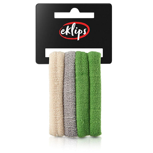 Eklips Large Towel Hair Ties Gentle Hold Assorted 4-Pack by Beauty Care Bag