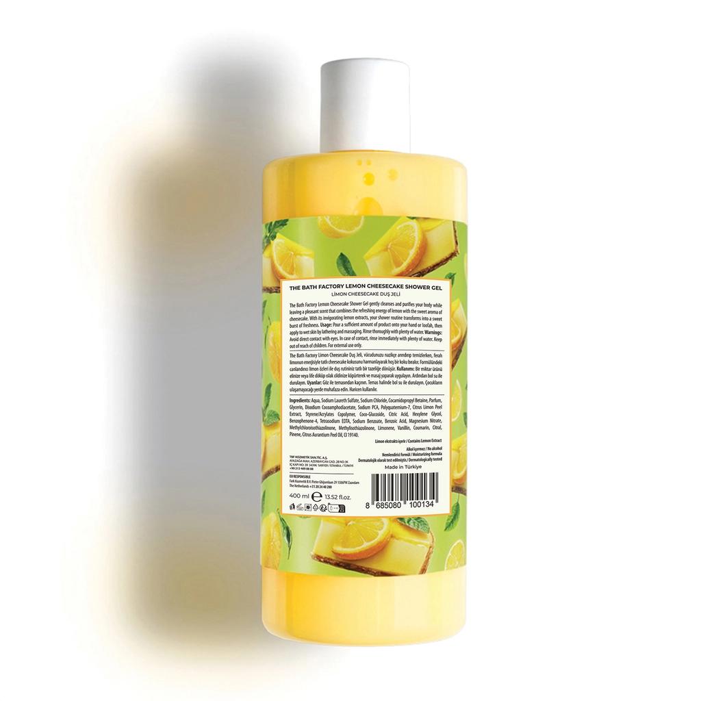 The Bath Factory Lemon Cheesecake Hydrating Shower Gel 400 ml by Beauty Care Bag