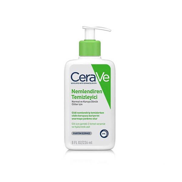 CeraVe Moisturizing Cleanser: Gentle Hydrating Face Wash with Hyaluronic Acid & Ceramides for Dry, Sensitive Skin - 236ml by Beauty Care Bag