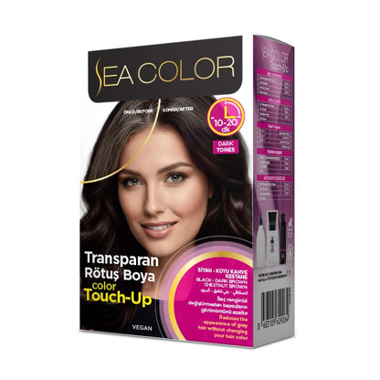 Sea Color Transparent Touch-Up Hair Dye Black Tones 100ml by Beauty Care Bag