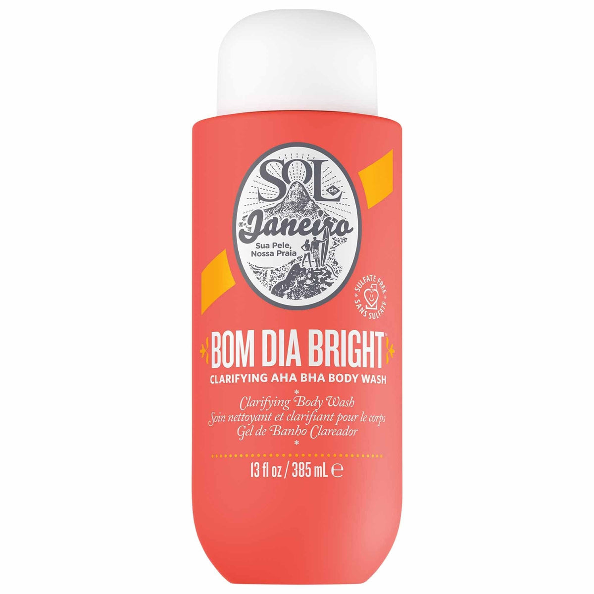 Bom Dia Bright AHA BHA Body Wash: Clarifying, Exfoliating, & Smoothing for Radiant Skin - Sulfate-Free Vegan Body Wash by Beauty Care Bag