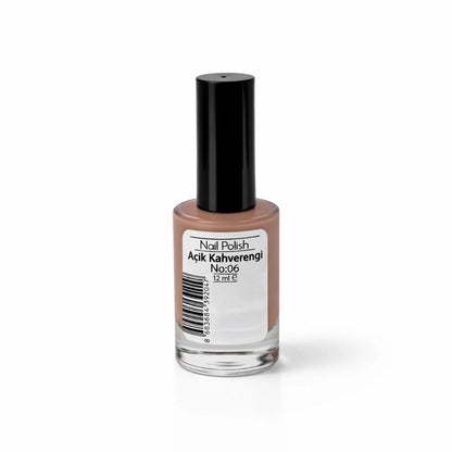 Mov Nail Polish No: 06 Light Brown - Glossy Finish 10ml by Beauty Care Bag