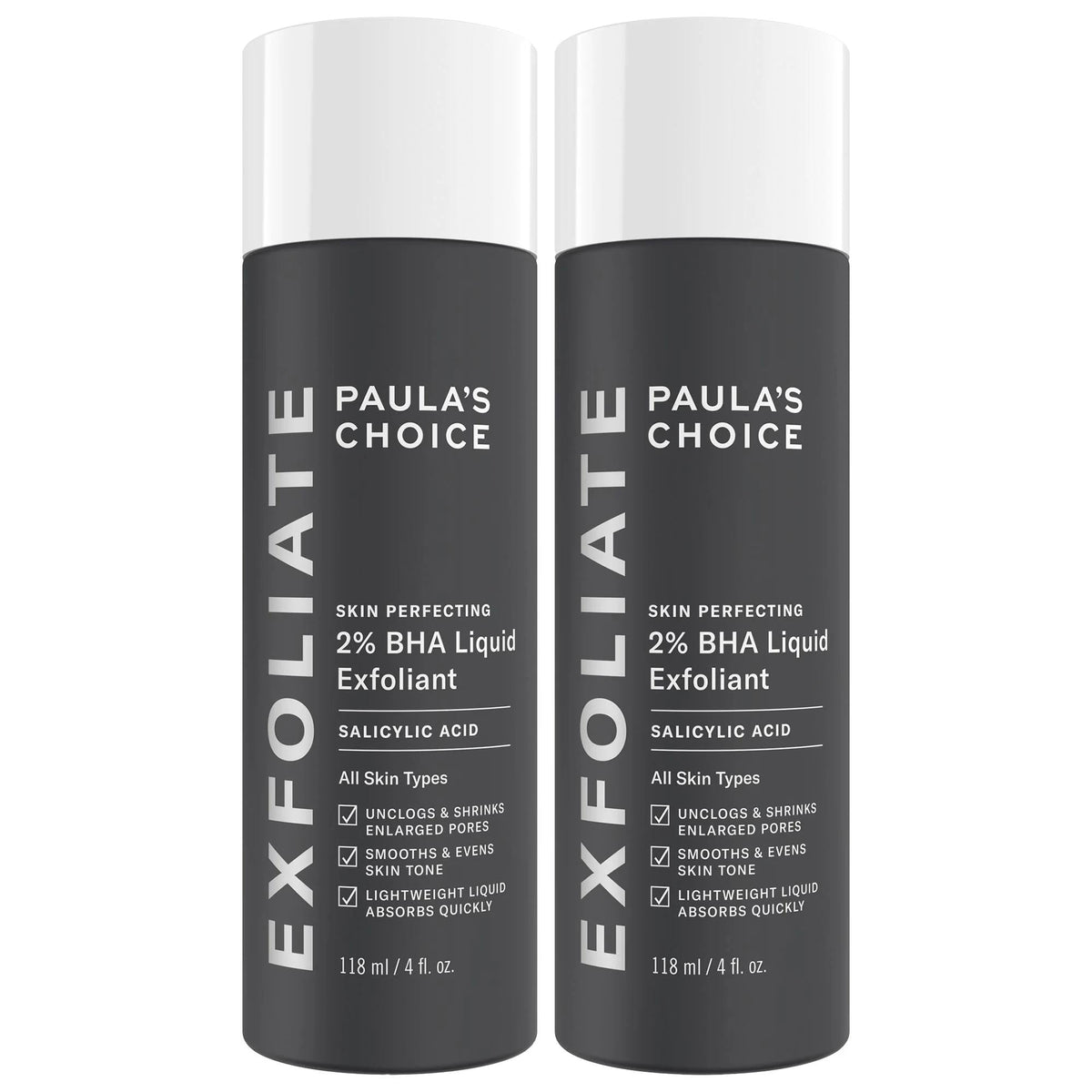 Paula's Choice BHA Expert Exfoliation Duo: 2% Salicylic Acid Toner for Pore Minimizing, Acne Treatment, and Smooth Skin by Beauty Care Bag