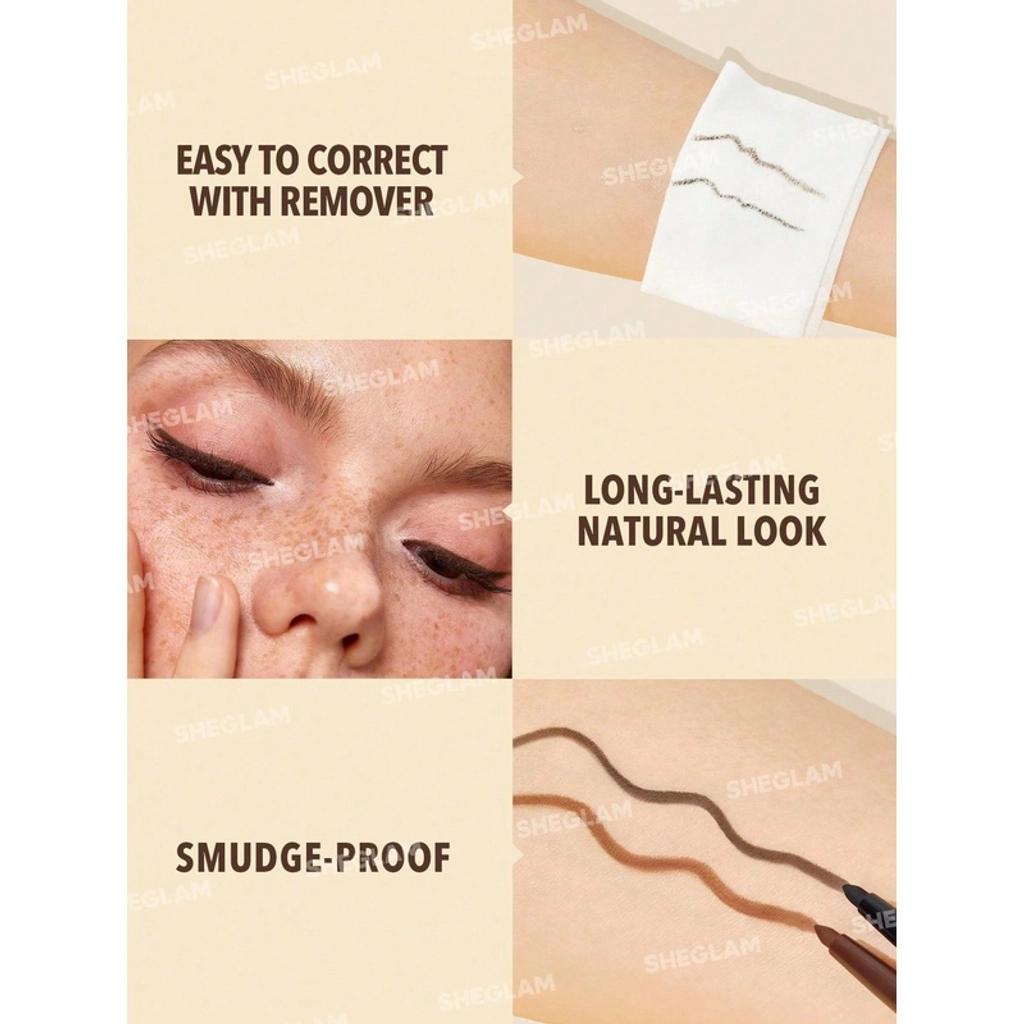 Sheglam On-Line Creamy Eyeliner Black for Bold Definition by Beauty Care Bag