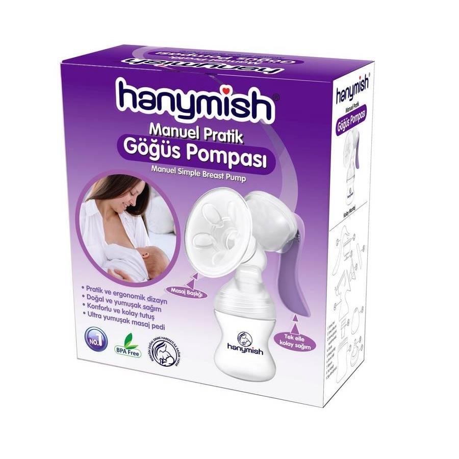 Hanymish Manual Breast Pump for Nursing Mothers - Portable, Ergonomic, and Comfortable Breastfeeding Solution by Beauty Care Bag