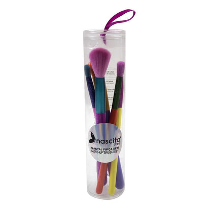 Nascita 5-Piece Makeup Brush Set S141 for Daily Looks by Beauty Care Bag