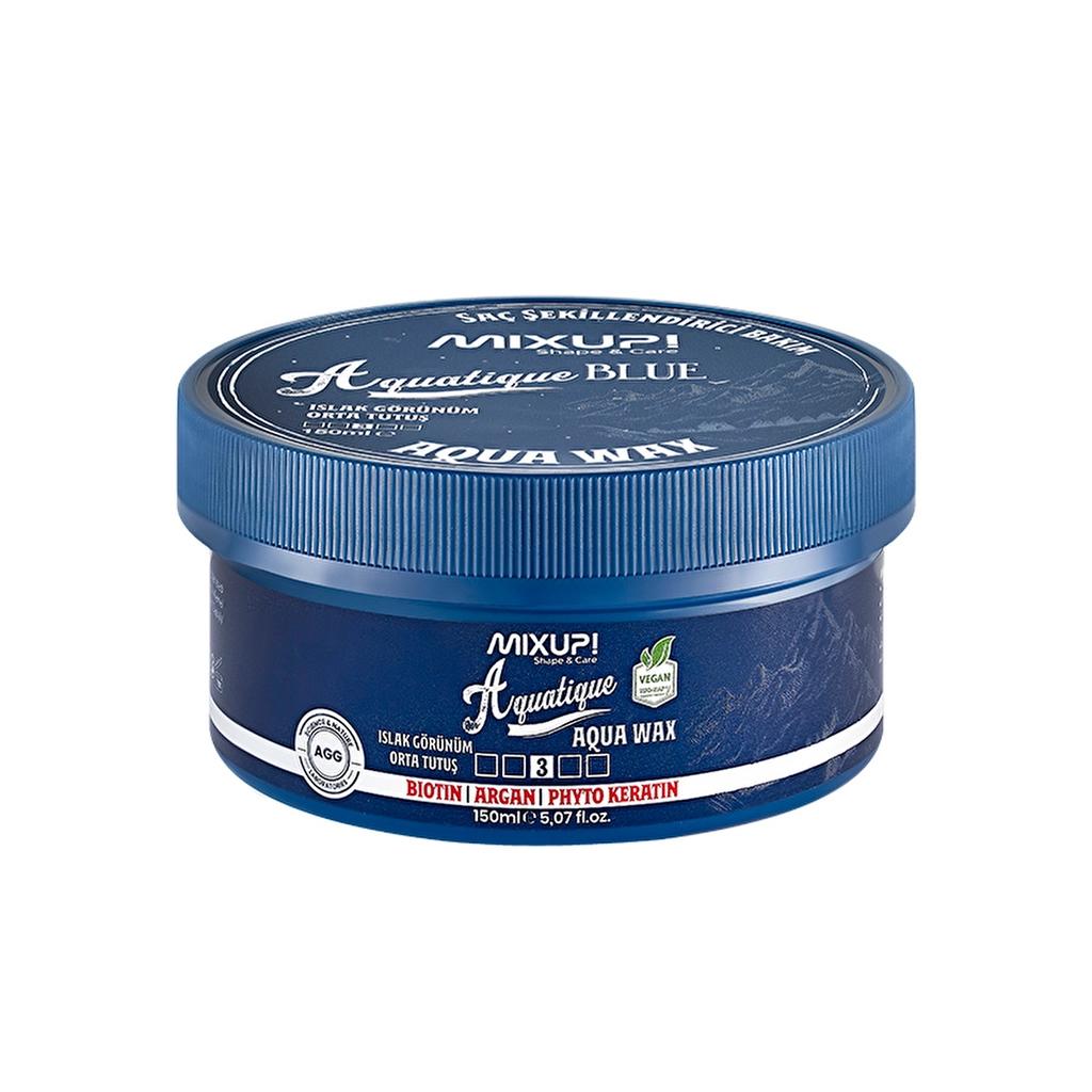 Mixup! Aquatique Blue Aqua Wax for Medium Hold 150 ml by Beauty Care Bag