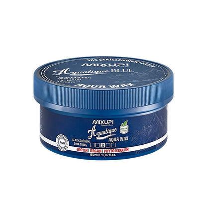 Mixup! Aquatique Blue Aqua Wax for Medium Hold 150 ml by Beauty Care Bag