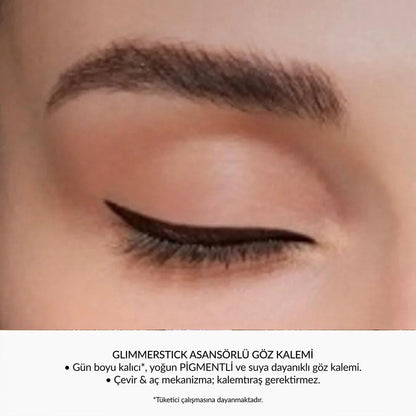 Avon Glimmerstick Retractable Eyeliner in Brown Black by Beauty Care Bag