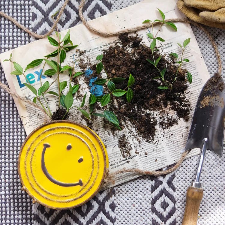 Happy Face Hanging Planter by RusticReach