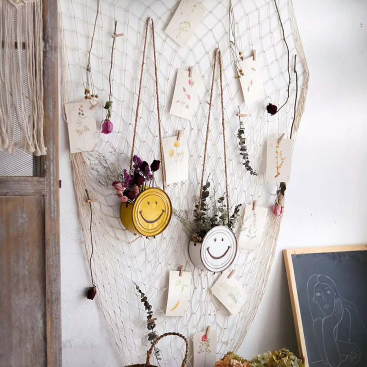 Happy Face Hanging Planter by RusticReach
