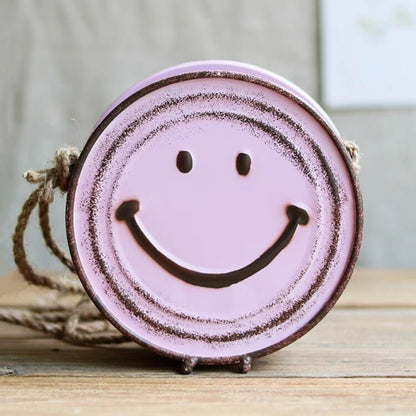 Happy Face Hanging Planter by RusticReach