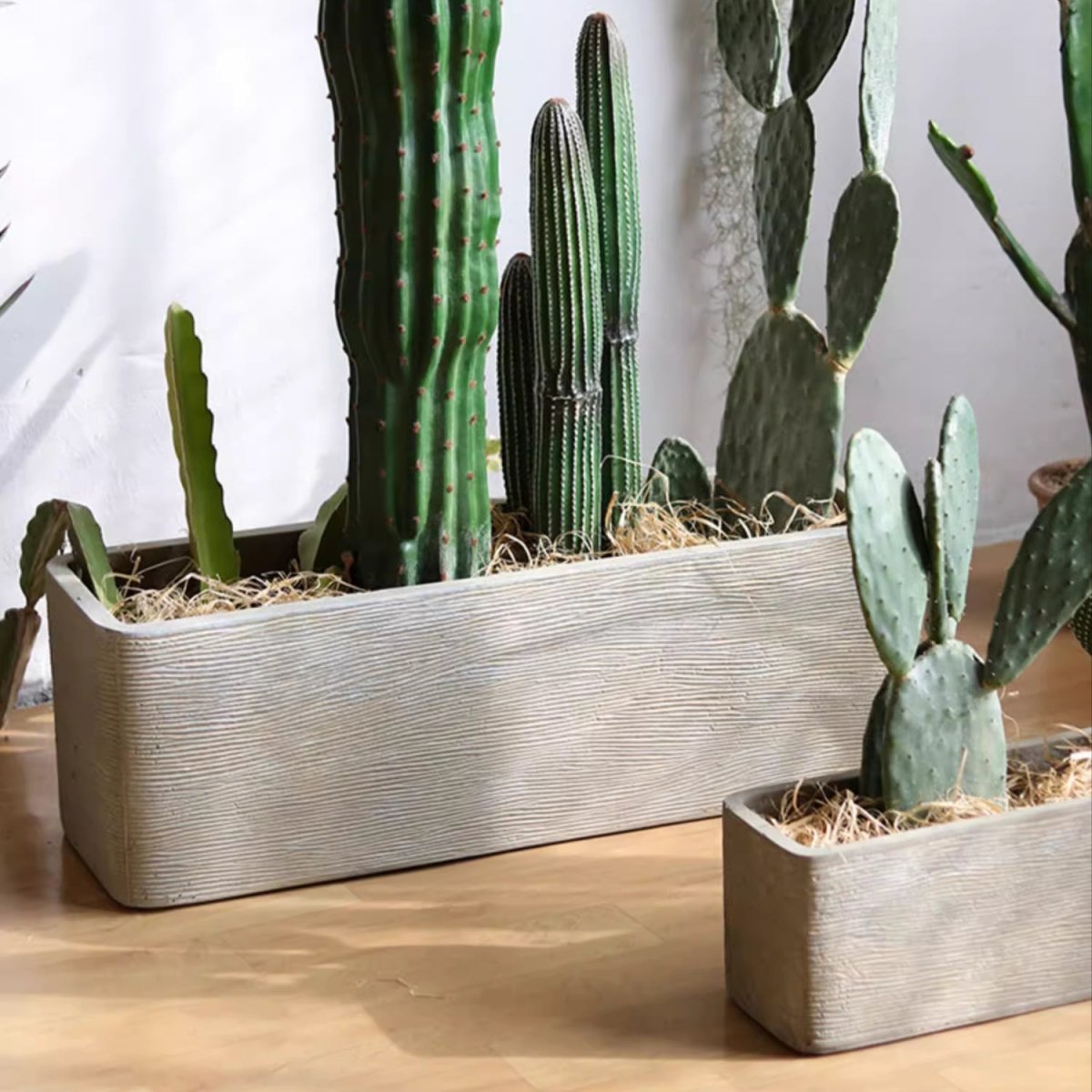 Modern Rectangular Textured Planter by RusticReach