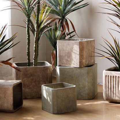 StoneGrain Square Planter by RusticReach