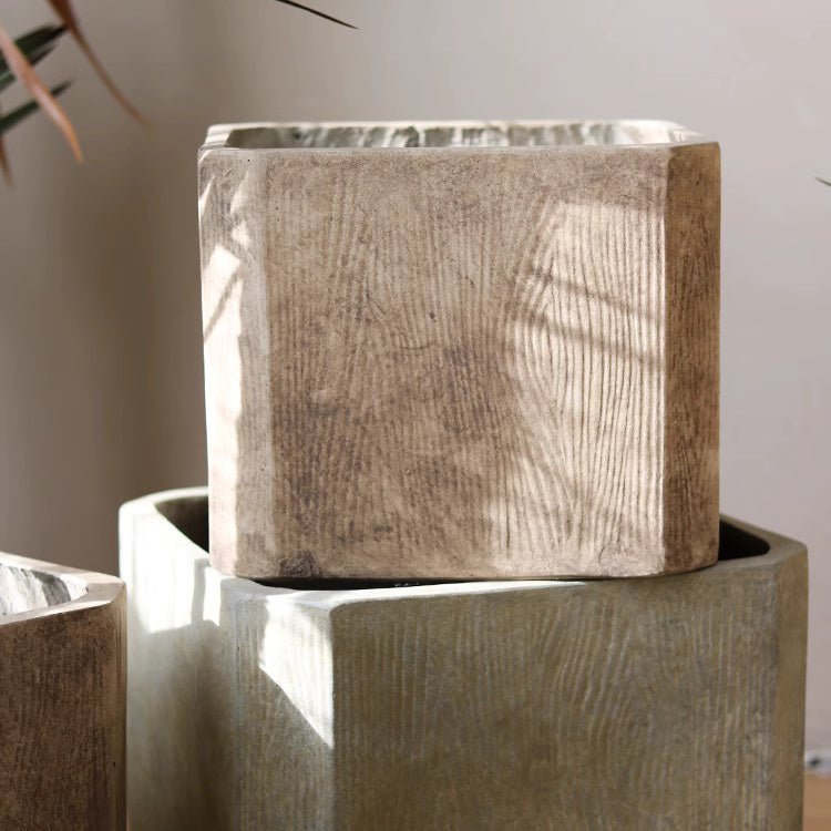 StoneGrain Square Planter by RusticReach