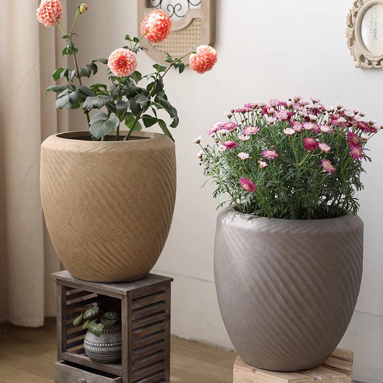 Comtemporary Swirl Planter by RusticReach
