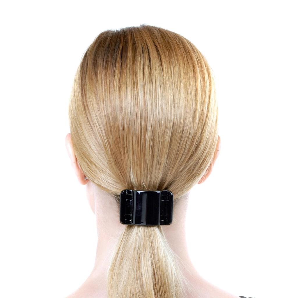 Linziclip Midi Pearl-Look White Hair Claw Clip for Secure Hold by Beauty Care Bag