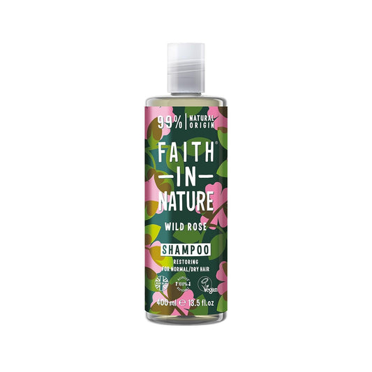 Faith In Nature Wild Rose Repairing Shampoo for Normal to Dry Hair - Nourishing, Natural Hair Care by Beauty Care Bag