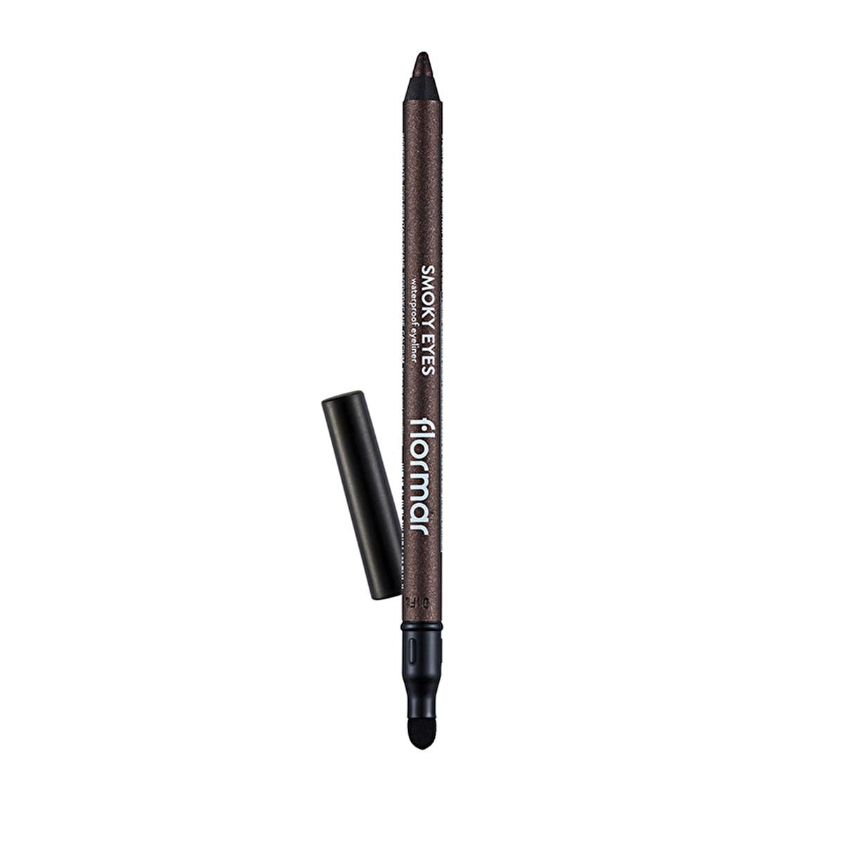 Flormar Smoky Eyes Bronze Eyeliner Pencil: Waterproof, Smudge-Proof, Long Lasting, & Highly Pigmented for Effortless Smoky Eyes by Beauty Care Bag