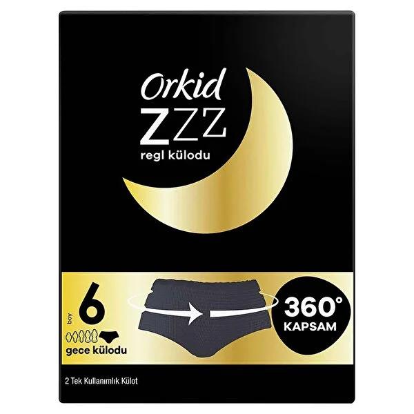 Orkid Size 6 Disposable Period Underwear: Ultimate Overnight Leak-Proof Protection, Heavy Flow, Discreet Comfort by Beauty Care Bag
