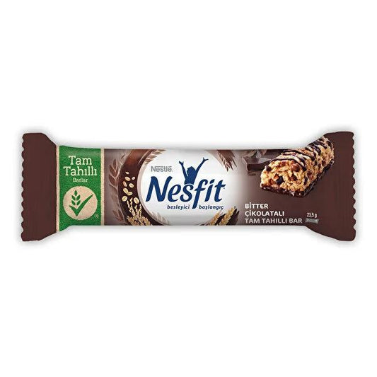 Nestle Nesfit ‚ikolatalõ Bar 23 gr - Whole Grain Chocolate Bar Snack by Beauty Care Bag