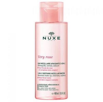 Nuxe Very Rose 3-in-1 Micellar Water - Natural Makeup Remover & Skincare for Dry Skin by Beauty Care Bag