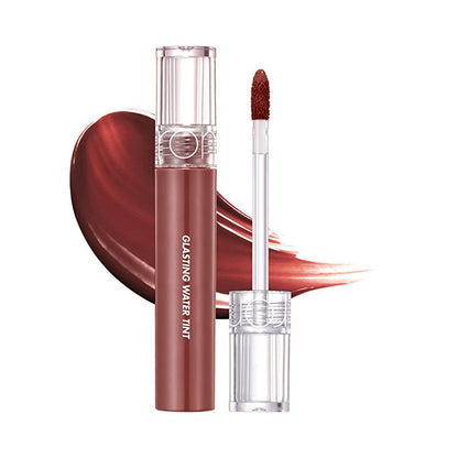 rom&nd Glasting Water Tint: Woody Sunset Lip Gloss - Rich Color, Hydrating, Non-Sticky, Shiny Finish by Beauty Care Bag