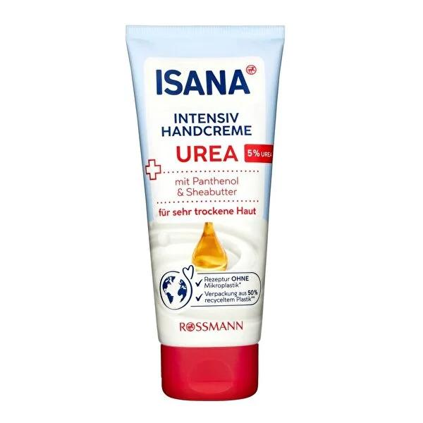 Isana 5% Urea Hand Cream for Very Dry Skin - Intense Moisturizing & Repair - Non-Greasy Formula, Dermatologically Tested - Heals Cracked Hands (3.38 fl oz) by Beauty Care Bag