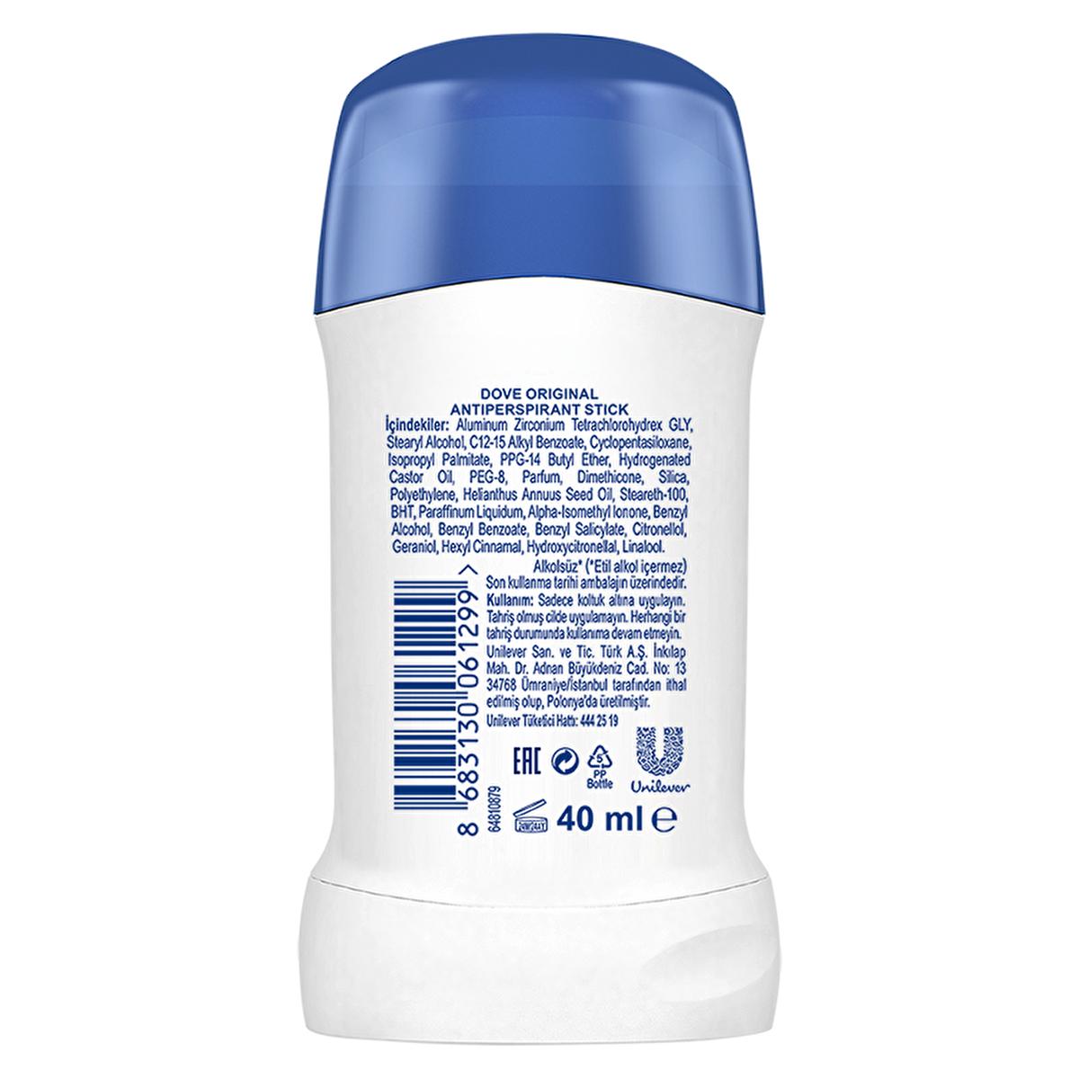 Dove Antiperspirant Deodorant Stick for Women - 48 Hour Protection, Moisturizing & Alcohol-Free - Original Scent by Beauty Care Bag