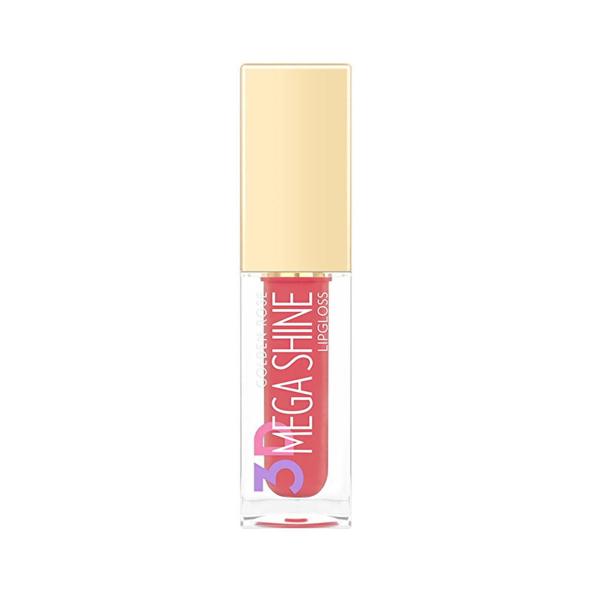 Golden Rose 3D Mega Shine Lip Gloss - Moisturizing, Shiny, and Nourishing Lip Care with Jojoba Oil by Beauty Care Bag