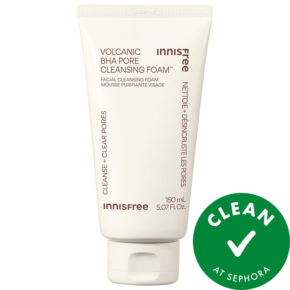 Volcanic BHA Pore Cleansing Foam: Deep Clean, Exfoliate & Absorb Oil Ð Salicylic Acid Face Wash for Oily & Acne-Prone Skin by Beauty Care Bag