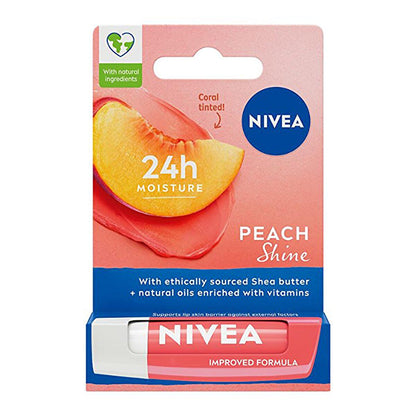 Nivea Lip Care Balm - 24 Hour Moisturizing Shimmering Lip Balm by Beauty Care Bag