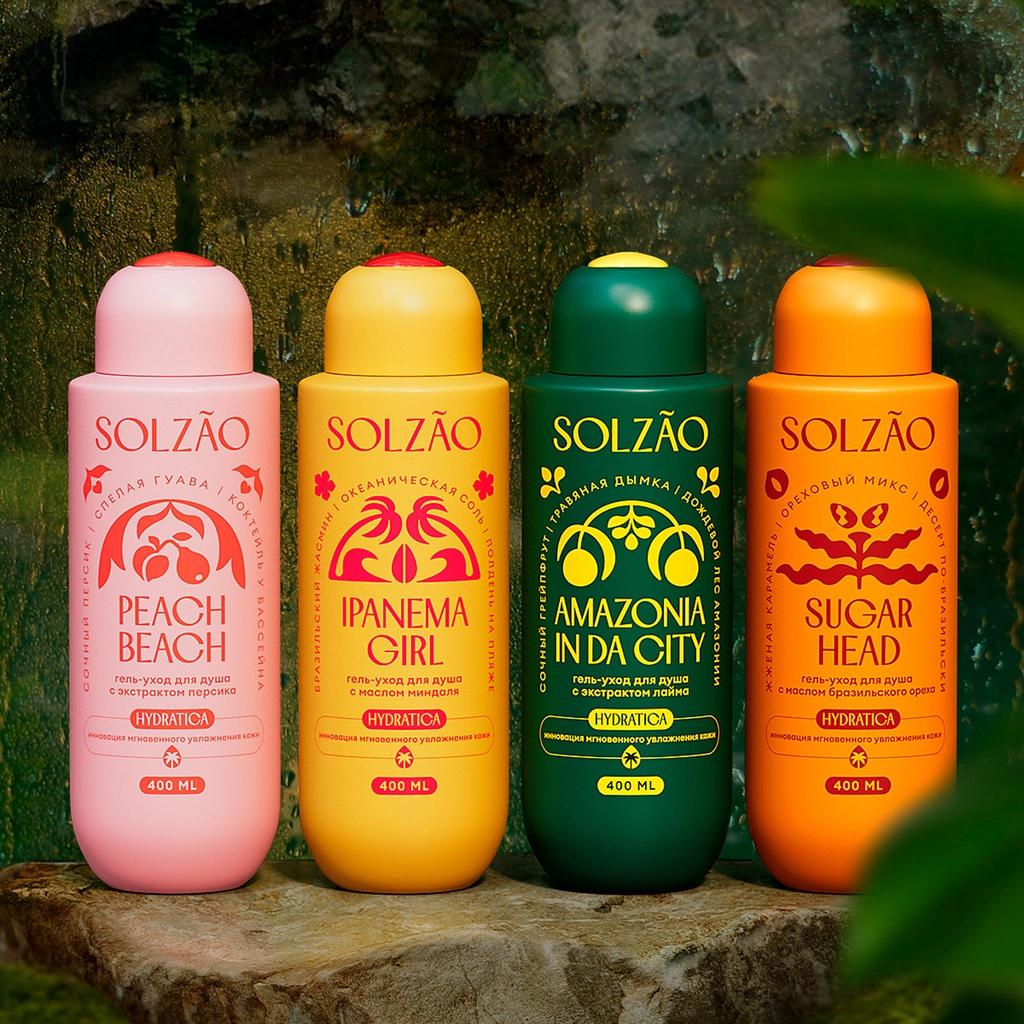 Solzao Sugar Head Shower Gel with Sweet Scent 400 ml by Beauty Care Bag