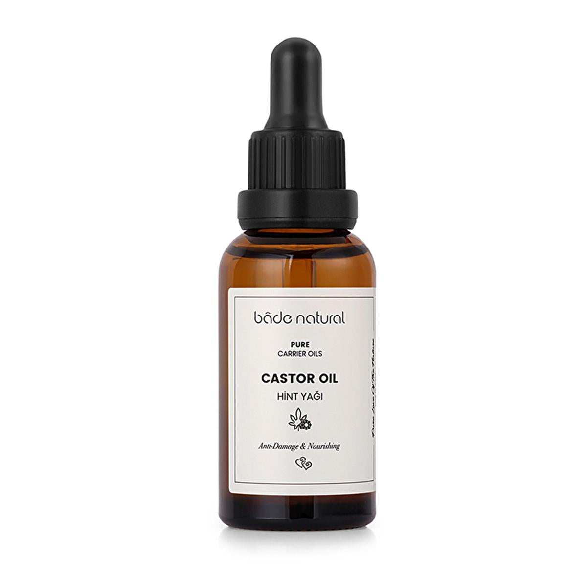 Bade Natural: Cold-Pressed Castor Oil for Hair Growth, Skin & Eyelash Enhancement - 100% Pure, Natural Skin Moisturizer by Beauty Care Bag