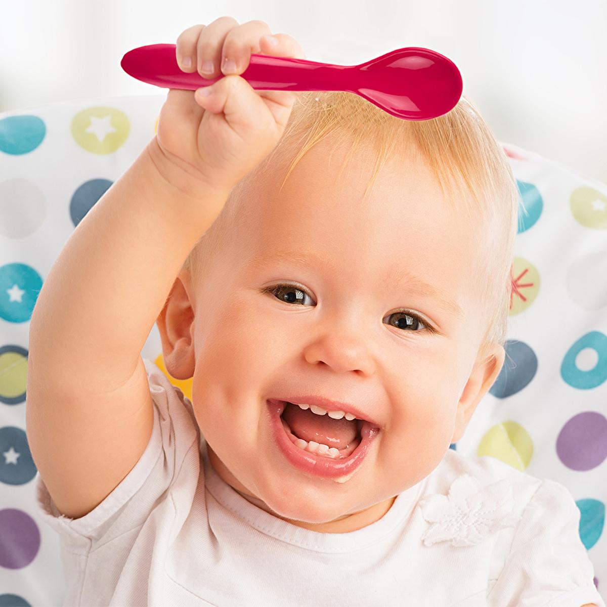 Babyjem Baby Utensil Set - Soft Baby Cutlery & Dishwasher Safe Feeding Tools for Self-Feeding Infants by Beauty Care Bag