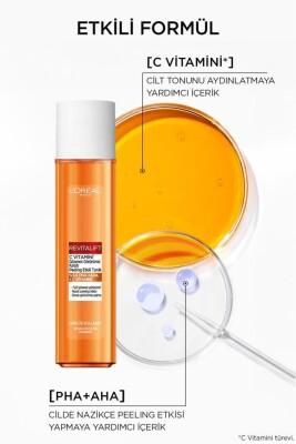 L'Oreal Paris Revitalift Vitamin C Toner: Pore Minimizing, AHA Exfoliating & Skin Brightening Facial Toner - Alcohol-Free, Peeling Effect by Beauty Care Bag
