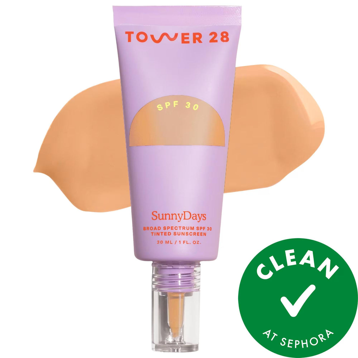 SunnyDays clean beauty SPF 30 tinted sunscreen foundation