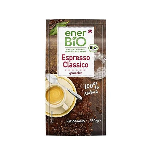 Enerbio organic Arabica espresso coffee, 250g pack