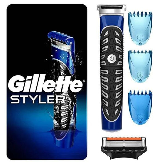 Gillette Fusion: 3-in-1 Manual Razor for Men - Trim, Shave & Style Beard with Precision Edger & Waterproof Design by Beauty Care Bag