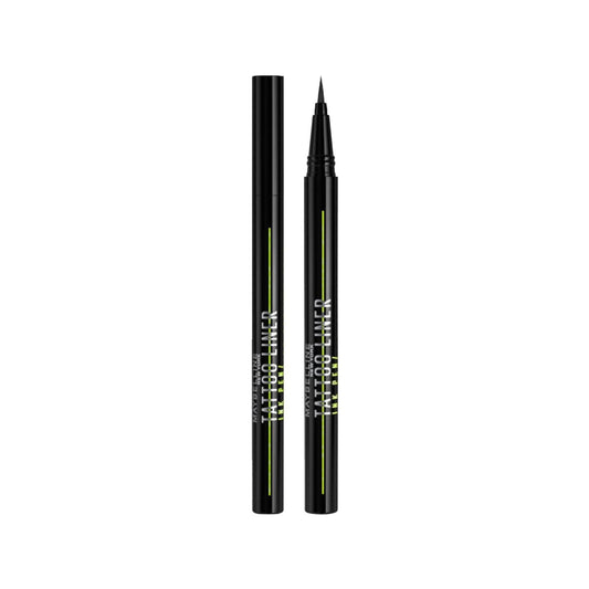 Maybelline Tattoo Liner Ink Pen Liquid Eyeliner Matte Black 881 - Precise, Long-Lasting, Matte Black Finish by Beauty Care Bag