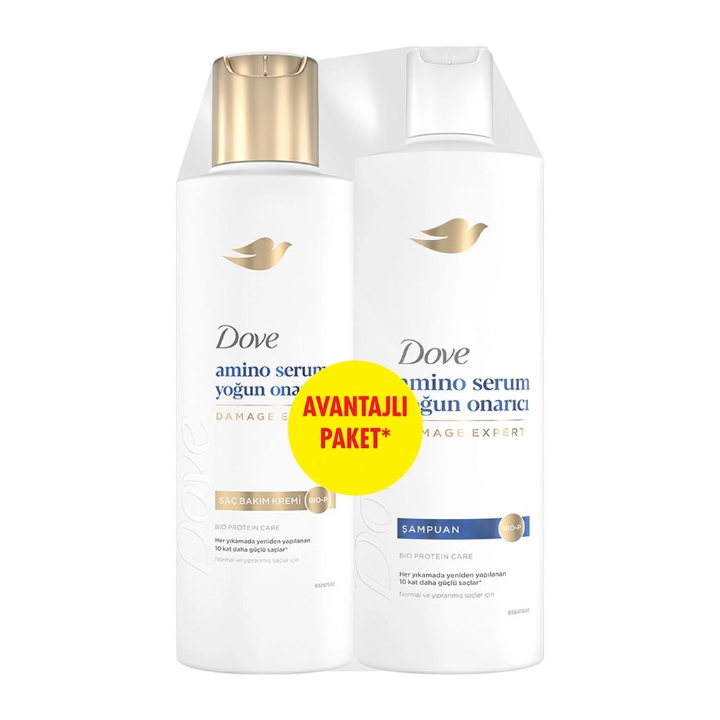 Dove Amino Serum Intense Repair Shampoo & Conditioner Set by Beauty Care Bag