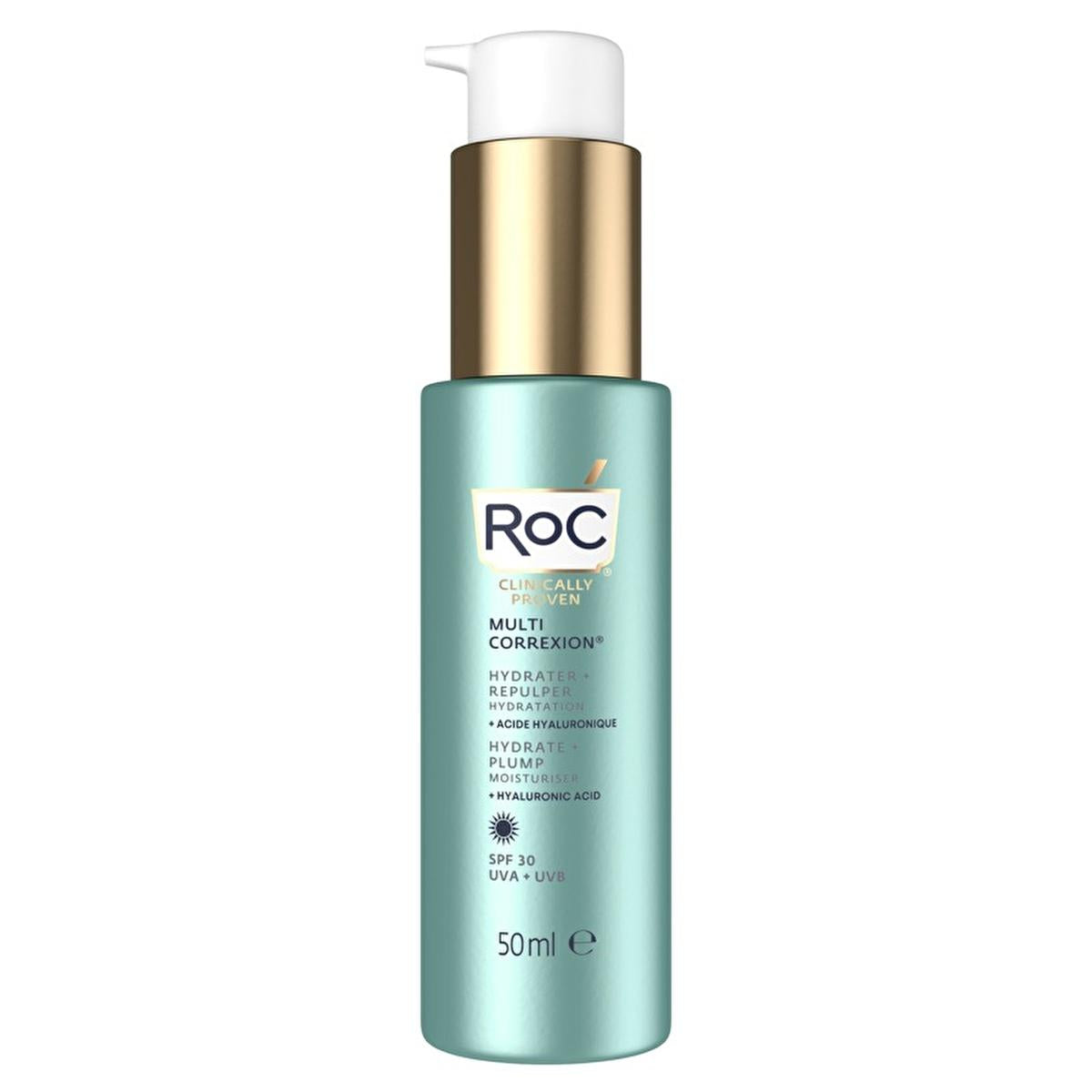 Roc SPF 30 Hyaluronic Acid Facial Moisturizer: 72-Hour Hydration & Anti-Aging Sunscreen for All Skin Tones by Beauty Care Bag
