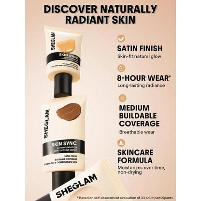 Sheglam Tube Foundation Hydrating Base Makeup Shell 30ml by Beauty Care Bag