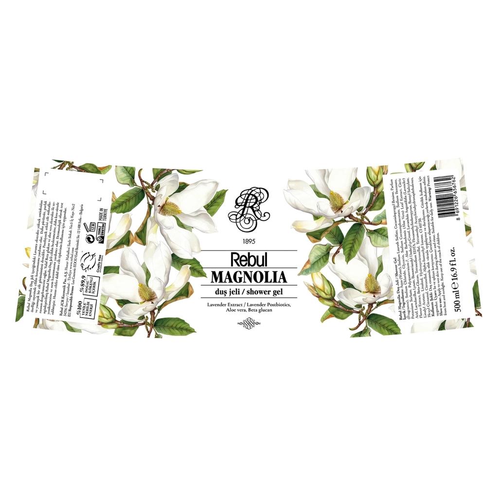 Rebul Magnolia Shower Gel Hydrating Body Wash 500 ml by Beauty Care Bag