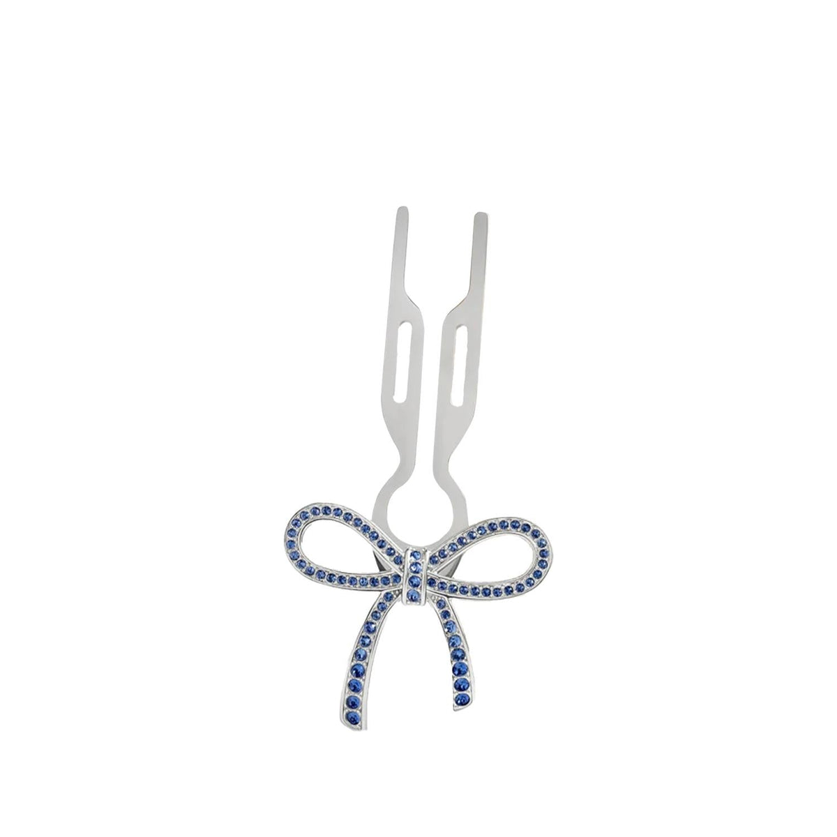Fiona Franchimon No1 Hairpin Ribbon Sapphire Blue Swarovski by Beauty Care Bag