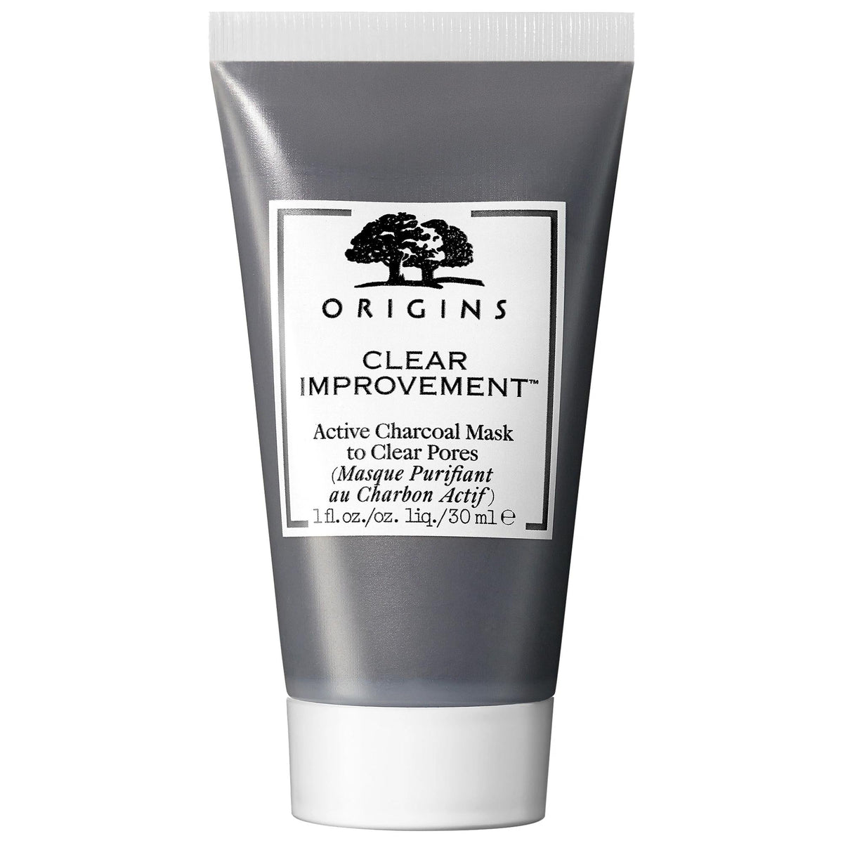 Origins Mini Clear Improvement Active Charcoal Mask: Deep Pore Cleansing, Detoxifying & Oil Control - For Blackheads & Acne Treatment by Beauty Care Bag