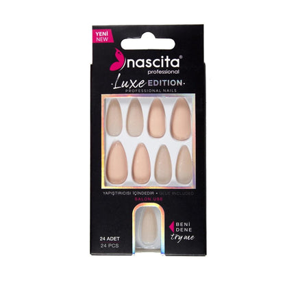 Nascita Luxe Edition False Nails S215 24-Pack by Beauty Care Bag