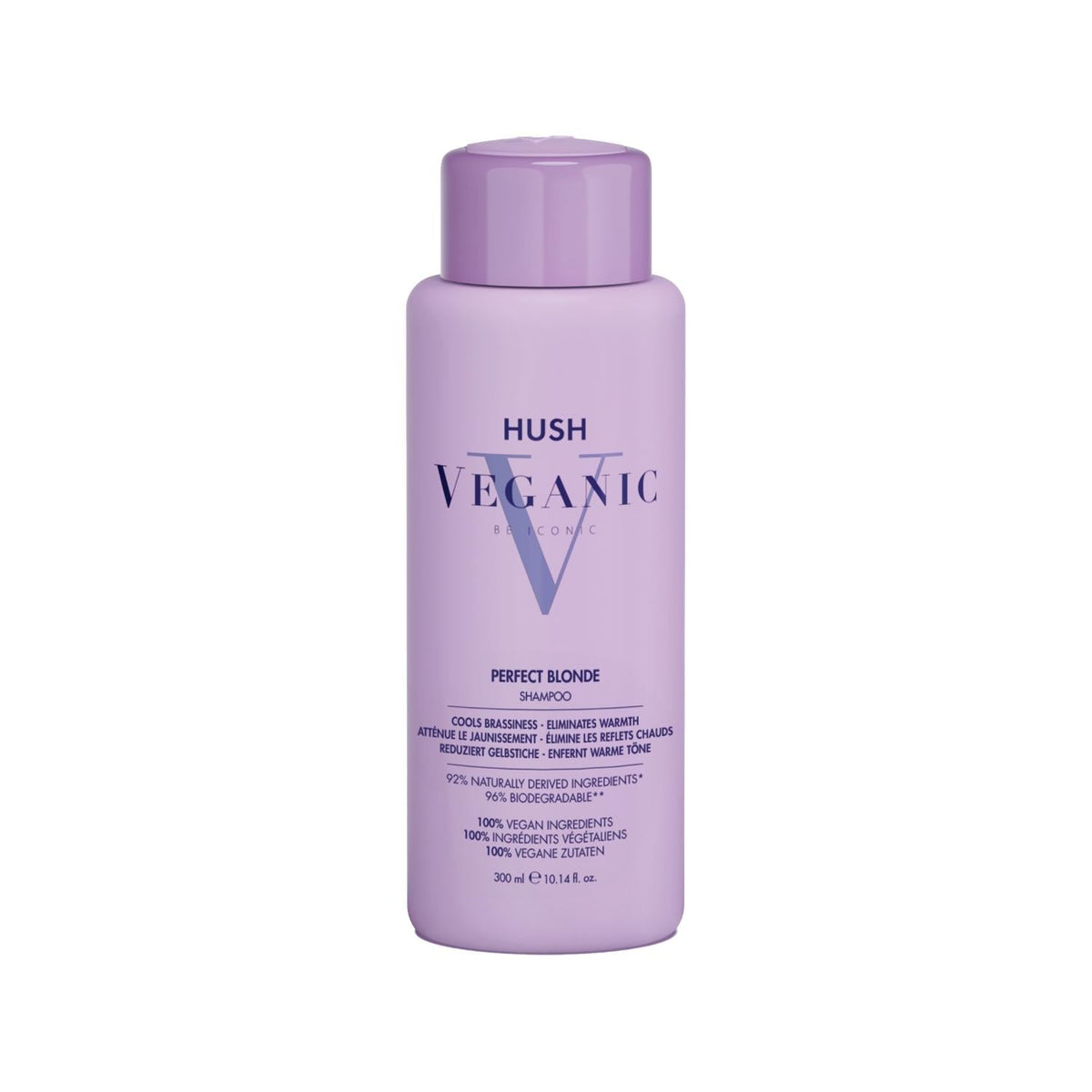 Hush Veganic Perfect Blonde Shampoo for Blonde & Platinum Hair 300ml by Beauty Care Bag